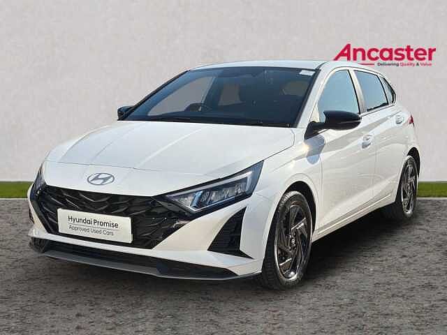 Hyundai I20 1.0T GDi 90 Black Line 5dr Atlas white